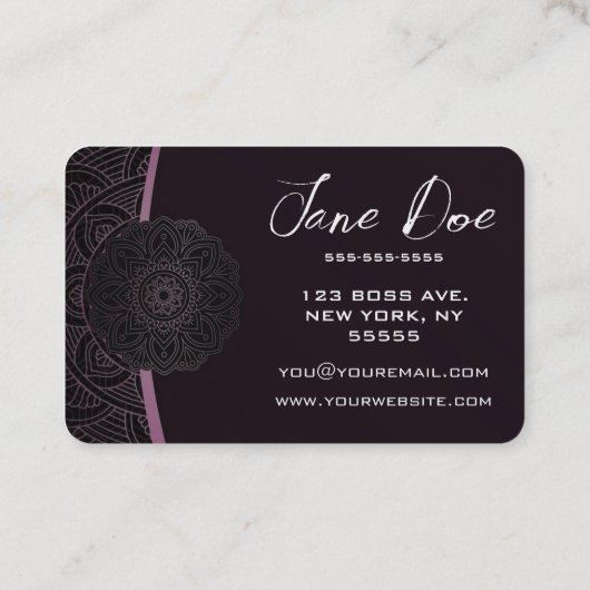 Creëer Uw eigen Visitekaartje (Achterkant)