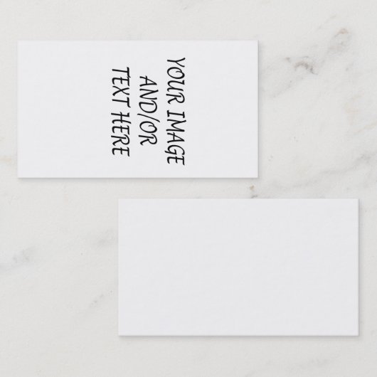 Creëer Uw eigen Visitekaartje verticaal (Voorkant / Achterkant)