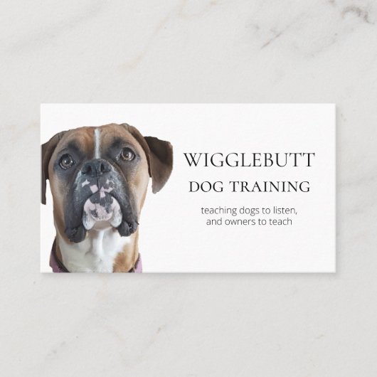 Creëer Uw eigen Visitekaartje voor Dog Training (Voorkant)