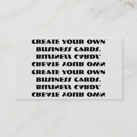 Creëer uw eigen visitekaartjes (Achterkant)