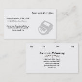 Creëer Uw eigen Visitekaartjes van de Reporter van (Voorkant / Achterkant)