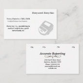 Creëer Uw eigen Visitekaartjes van de Reporter van (Voorkant / Achterkant)