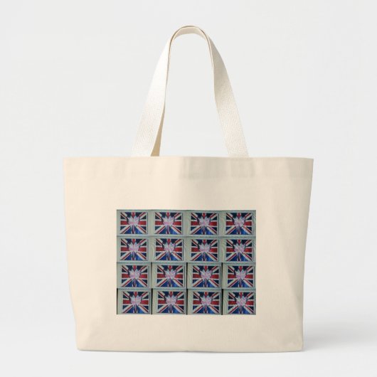 Creëer Uw eigen vlag in het Verenigd Koninkrijk Grote Tote Bag (Voorkant)