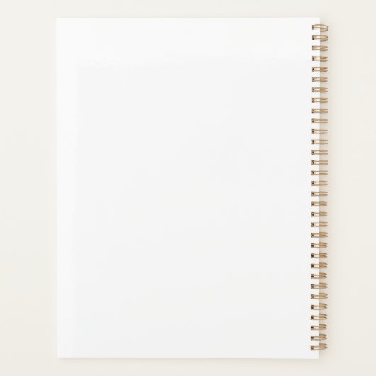 Creëer Uw eigen vlammende maan Planner (Achterkant)