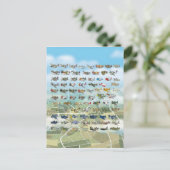 creëer uw eigen vliegtuigcaricatuur briefkaart (Staand voorkant)