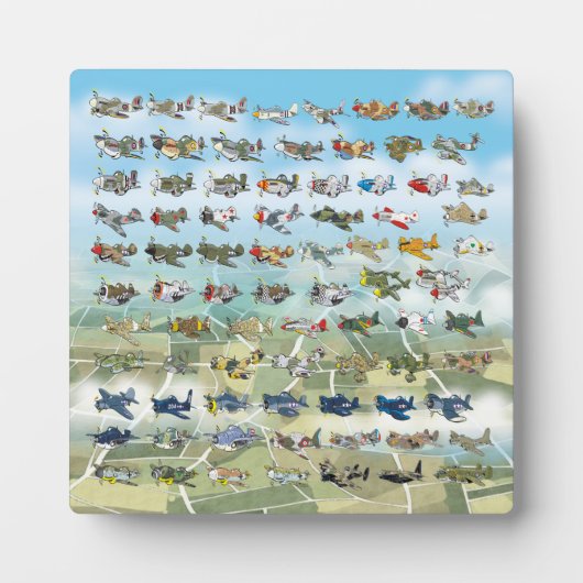 creëer uw eigen vliegtuigcaricatuur fotoplaat (Voorkant)