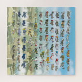 creëer uw eigen vliegtuigcaricatuur legpuzzel (Horizontaal)