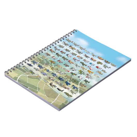 creëer uw eigen vliegtuigcaricatuur notitieboek (Linkerzijde)