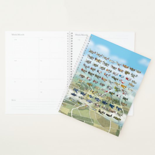 creëer uw eigen vliegtuigcaricatuur planner (Display)