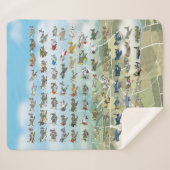 creëer uw eigen vliegtuigcaricatuur sherpa deken (Voorkant (horizontaal))