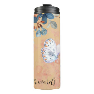 Creëer Uw eigen vlinder & bloemen Thermosbeker