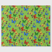 Creëer Uw Eigen Vlinderpartij Verpakkend Document Cadeaupapier (Vlak)