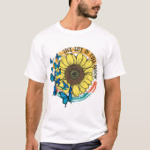 Creëer Uw eigen Vlinders Zonnebloem Motivatie T-shirt (Voorkant)