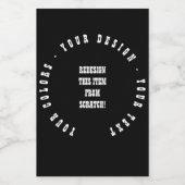 Creëer Uw eigen Voedselcontainer Etiket (Enkel label)