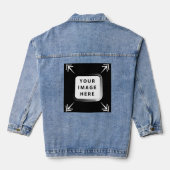 Creëer Uw eigen Voeg Aangepaste Foto Gepersonalise Denim Jacket (Achterkant)