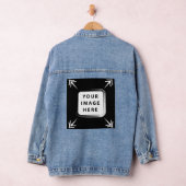 Creëer Uw eigen Voeg Aangepaste Foto Gepersonalise Denim Jacket (Hangar)