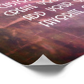 creëer uw eigen voeg tekst toe met een donker roos poster (Hoek)