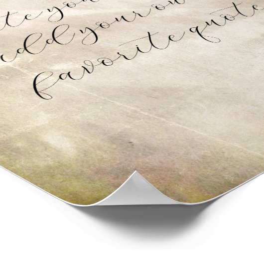 creëer uw eigen voeg tekst toe waardoor de  stijl  poster (Hoek)