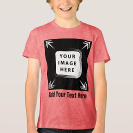 Creëer Uw eigen Voeg uw eigen Afbeelding tekst Cus Tri-Blend Shirt