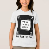 Creëer Uw eigen Voeg uw eigen Afbeelding tekst Cus Tri-Blend Shirt (Voorkant)