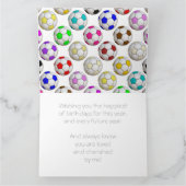 Creëer uw eigen voetbal verjaardag Kaart (Binnen)