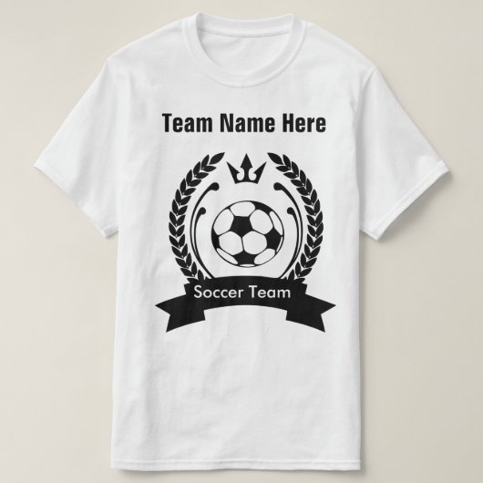 Creëer Uw eigen voetbalteam T-Shirt Sjabloon (Design voorkant)