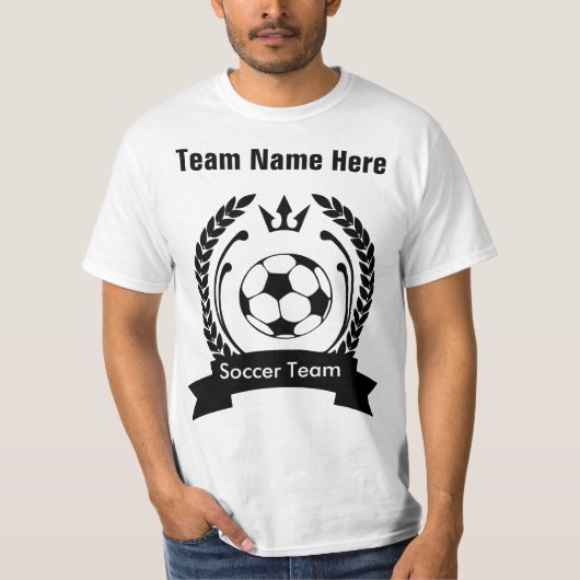 Creëer Uw eigen voetbalteam T-Shirt Sjabloon (Voorkant)