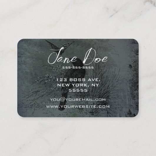 Creëer Uw Eigen Vogel & Vlinder Visitekaartje (Achterkant)