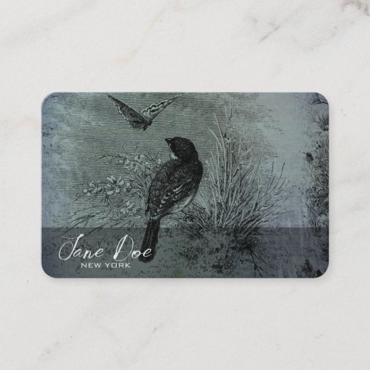 Creëer Uw Eigen Vogel & Vlinder Visitekaartje (Voorkant)