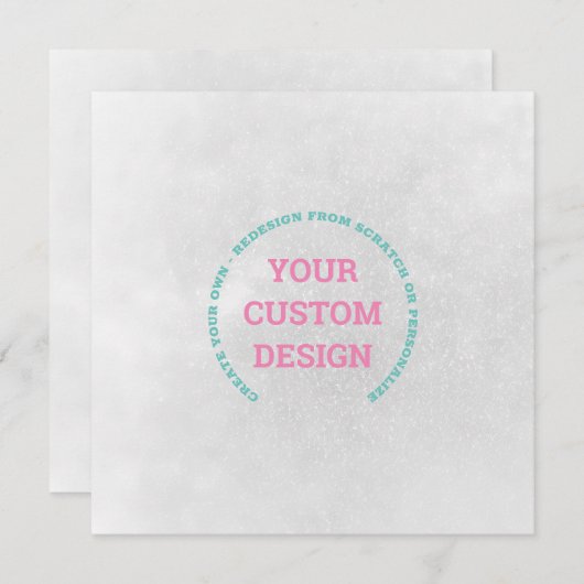 Creëer Uw eigen volledig Gepersonaliseerd Kaart (Voorkant / Achterkant)