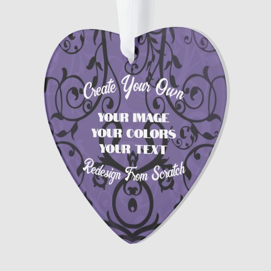 Creëer uw eigen volledig Gepersonaliseerd Ornament (voorkant)