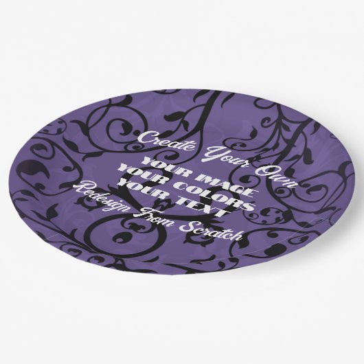 Creëer uw eigen volledig Gepersonaliseerd Papieren Bordje (Gekanteld)