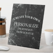 Creëer uw eigen volledig Gepersonaliseerd Reclamebord Met Voetstuk (Insitu)