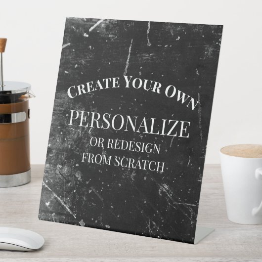 Creëer uw eigen volledig Gepersonaliseerd Reclamebord Met Voetstuk (Insitu)