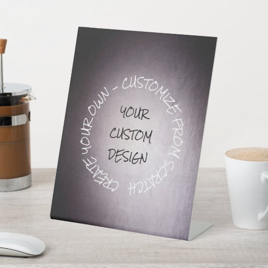 Creëer uw eigen volledig Gepersonaliseerd Reclamebord Met Voetstuk (Insitu)