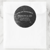 Creëer uw eigen volledig Gepersonaliseerd Ronde Sticker (Tas)