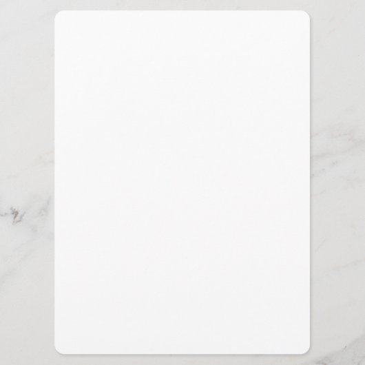 Creëer uw eigen volledig Gepersonaliseerd wit Menu (Achterkant)