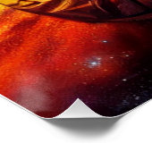 Creëer Uw eigen vos in de ruimte Astronaut Perfect Poster (Hoek)