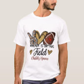 Creëer Uw eigen Vrede Liefde Football T-shirt (Voorkant)