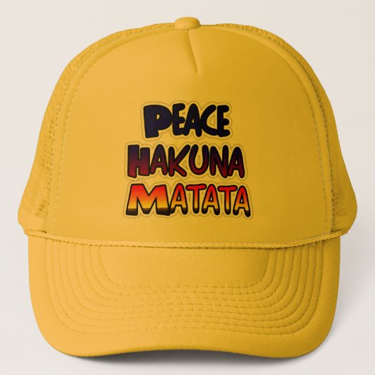Creëer Uw eigen vredes-trucker Trucker Pet (Voorkant)
