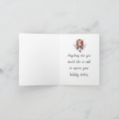 Creëer uw eigen vrolijke bloemenkerstengel feestdagen kaart (Binnen)