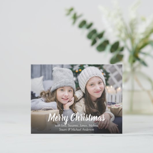 Creëer uw eigen Vrolijke Kerstmis van de Feestdagenkaart (Staand voorkant)