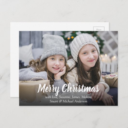 Creëer uw eigen Vrolijke Kerstmis van de Feestdagenkaart (Voorkant / Achterkant)