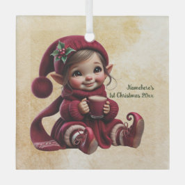 Creëer uw eigen vrolijke vintage kerstgnoom glas ornament