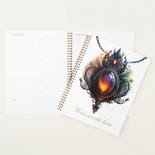 Creëer Uw Eigen Vuur Opal Bejeweled Planner (Display)
