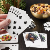 Creëer Uw Eigen Vuur Opal Bejeweled Pokerkaarten (Insitu)