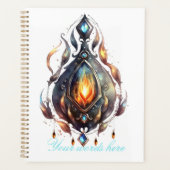 Creëer Uw Eigen Vuur Topaz Bejeweled Planner (Voorkant)