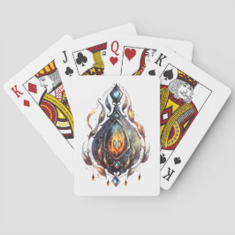 Creëer Uw Eigen Vuur Topaz Bejeweled Pokerkaarten