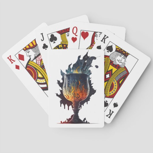 Creëer Uw eigen vuurkelk Pokerkaarten (Achterkant)