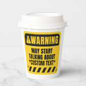 Creëer uw eigen waarschuwing! Kan beginnen met pra Papieren Bekers (Voorkant)